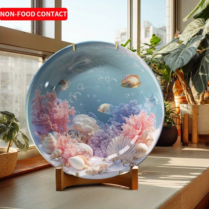 Marine Aquarium Design - Keramische aquariumplaat & wanddecoratie met zeethema