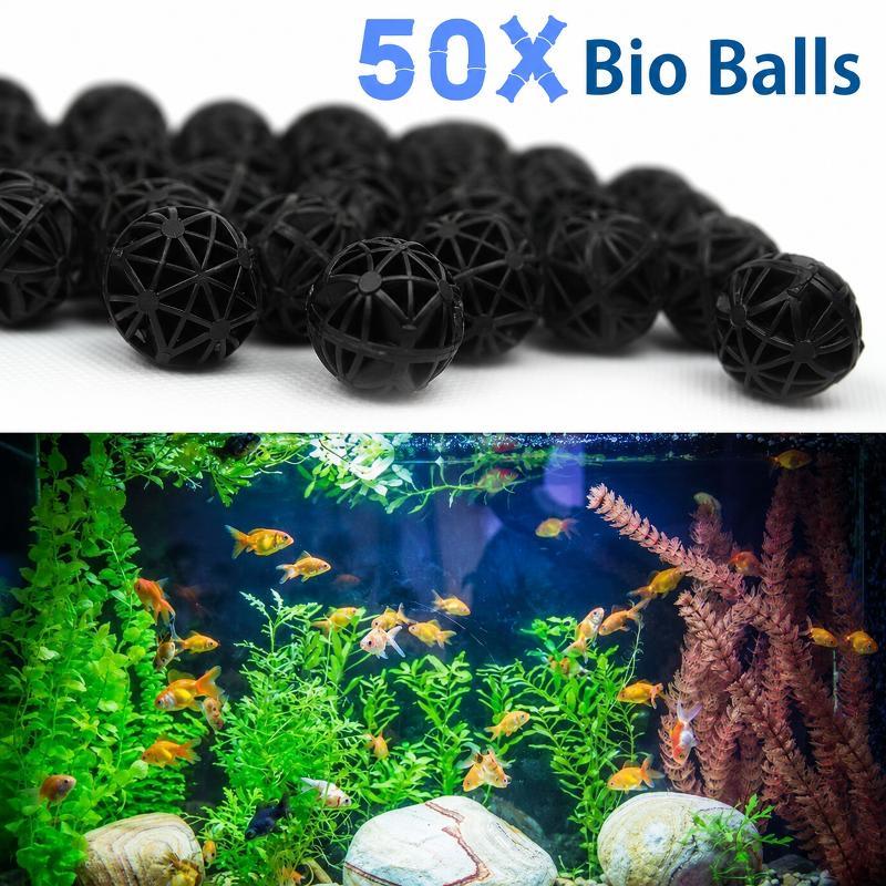 Aquarium Marine Plants - 50 stuks 16mm aquarium biofilterballen viskom