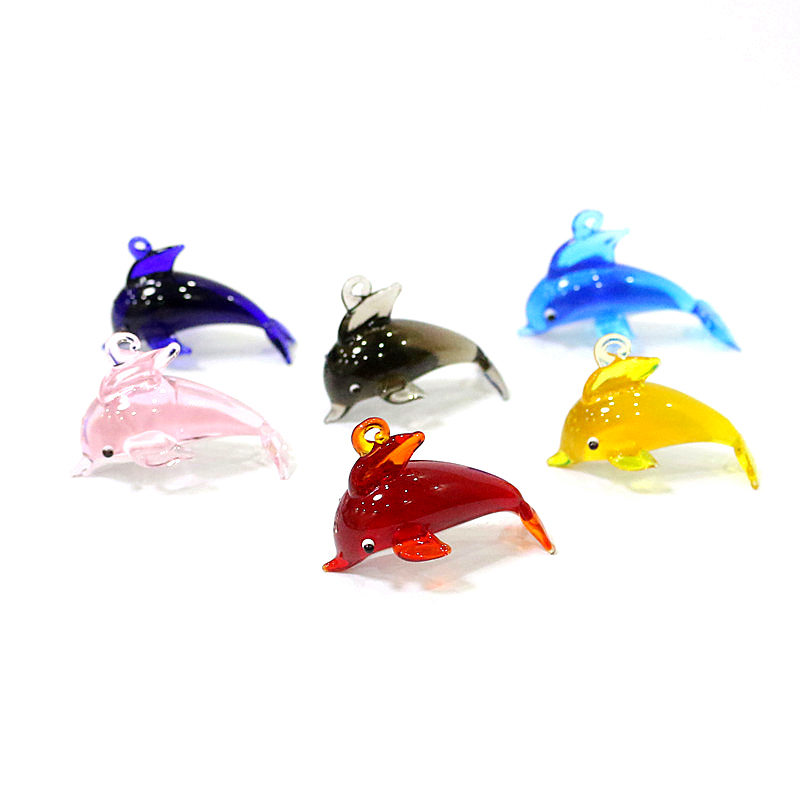 Schattige dolfijn charm glazen - Marine Aquarium Design recensie en prijs